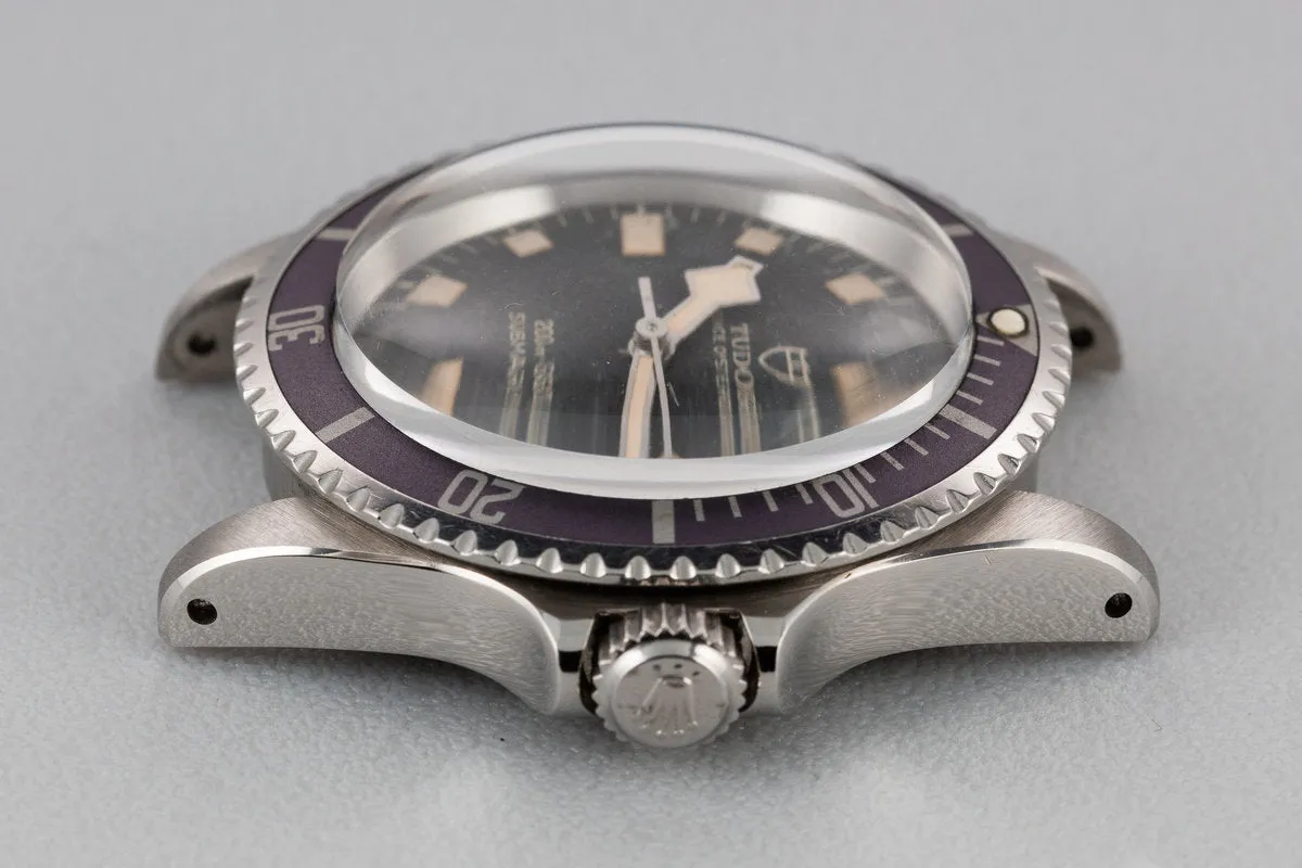 1974 Vintage Tudor Snowflake Submariner 9411/0 with Rare Stone Dial and Lavender Bezel Insert