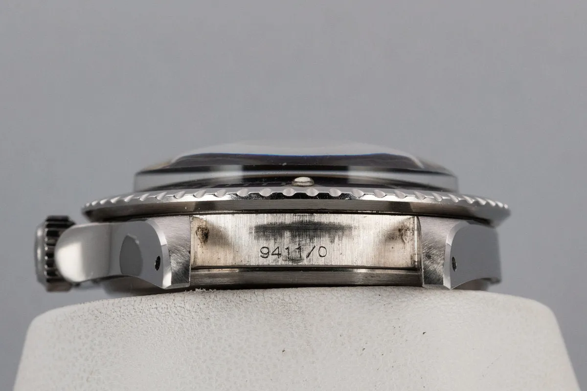 1974 Vintage Tudor Snowflake Submariner 9411/0 with Rare Stone Dial and Lavender Bezel Insert