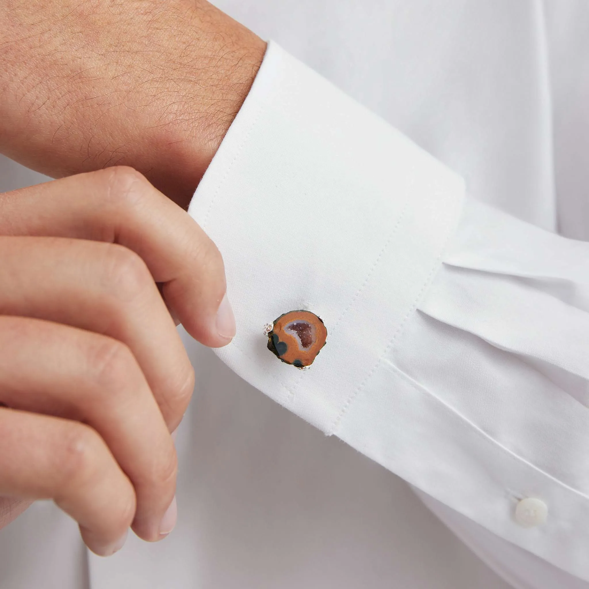 Anthem Crystal Geode Cufflinks