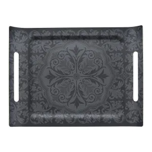 Armoiries Black Tray by Le Jacquard Français