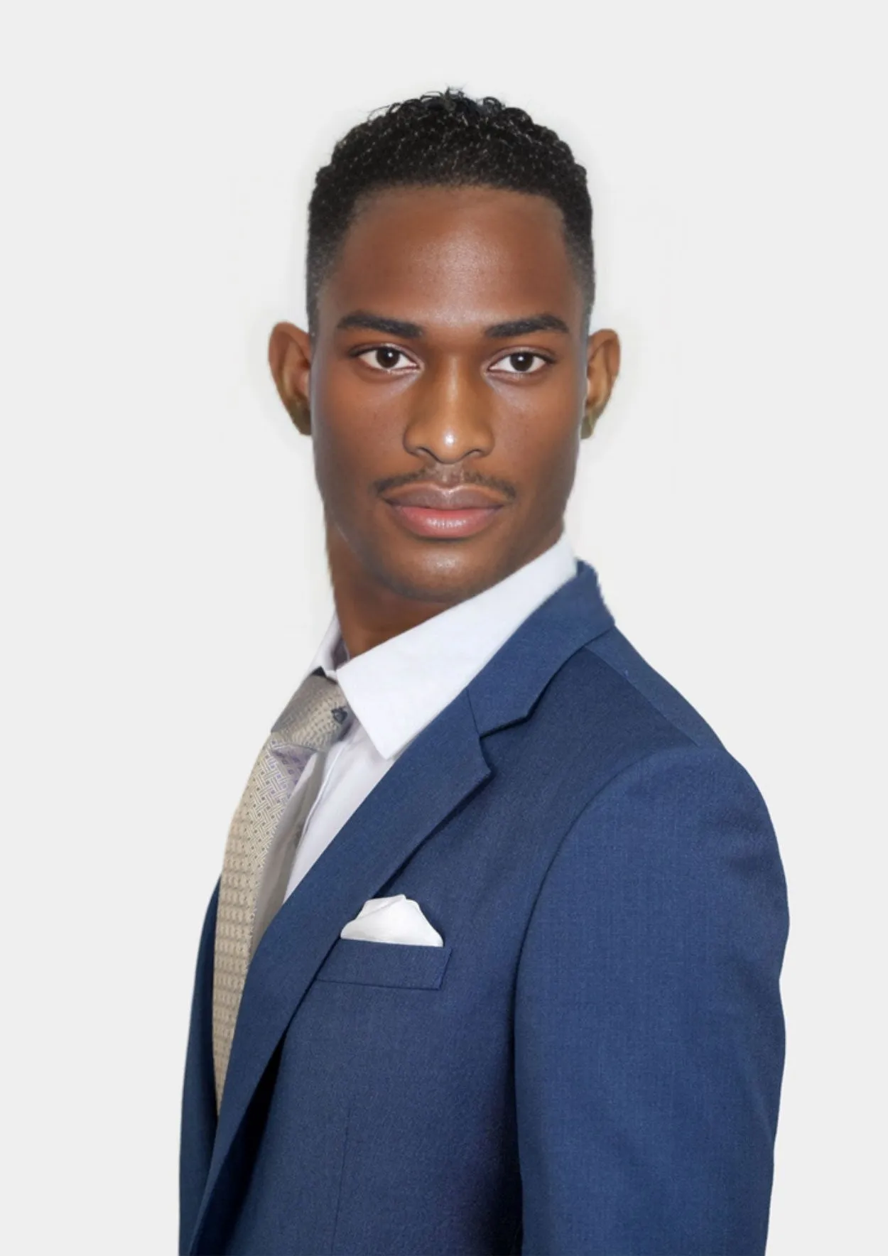 Astor Deep Blue Crosshatch Suit