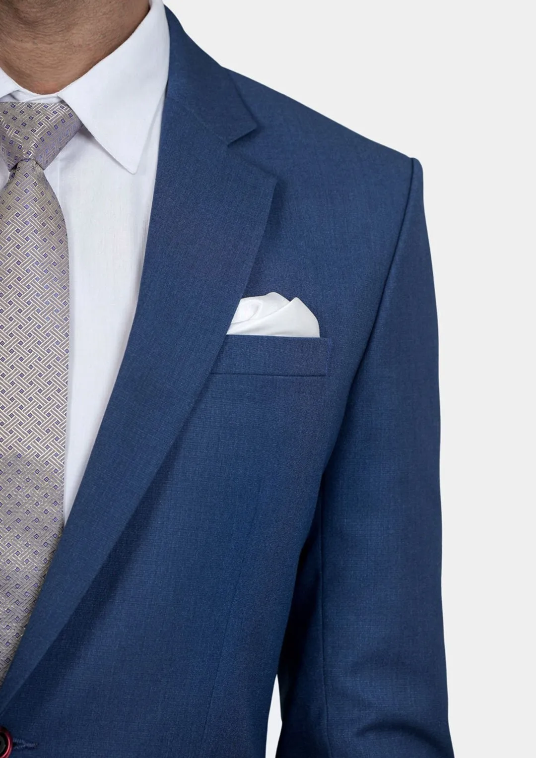 Astor Deep Blue Crosshatch Suit