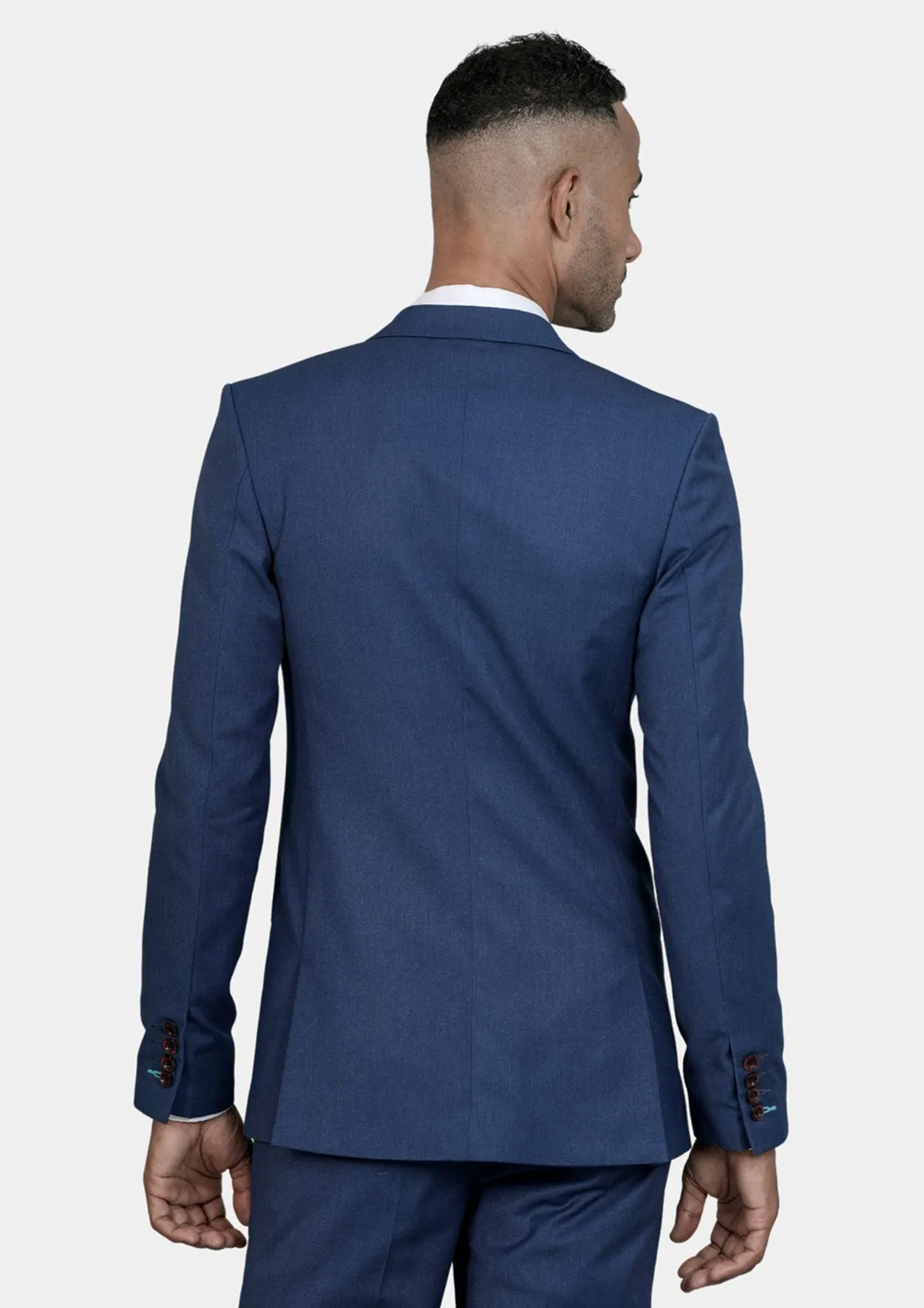 Astor Deep Blue Crosshatch Suit