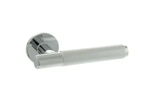 Atlantic Crompton Designer Lever on 5mm Slimline Round Rose - Polished Chrome