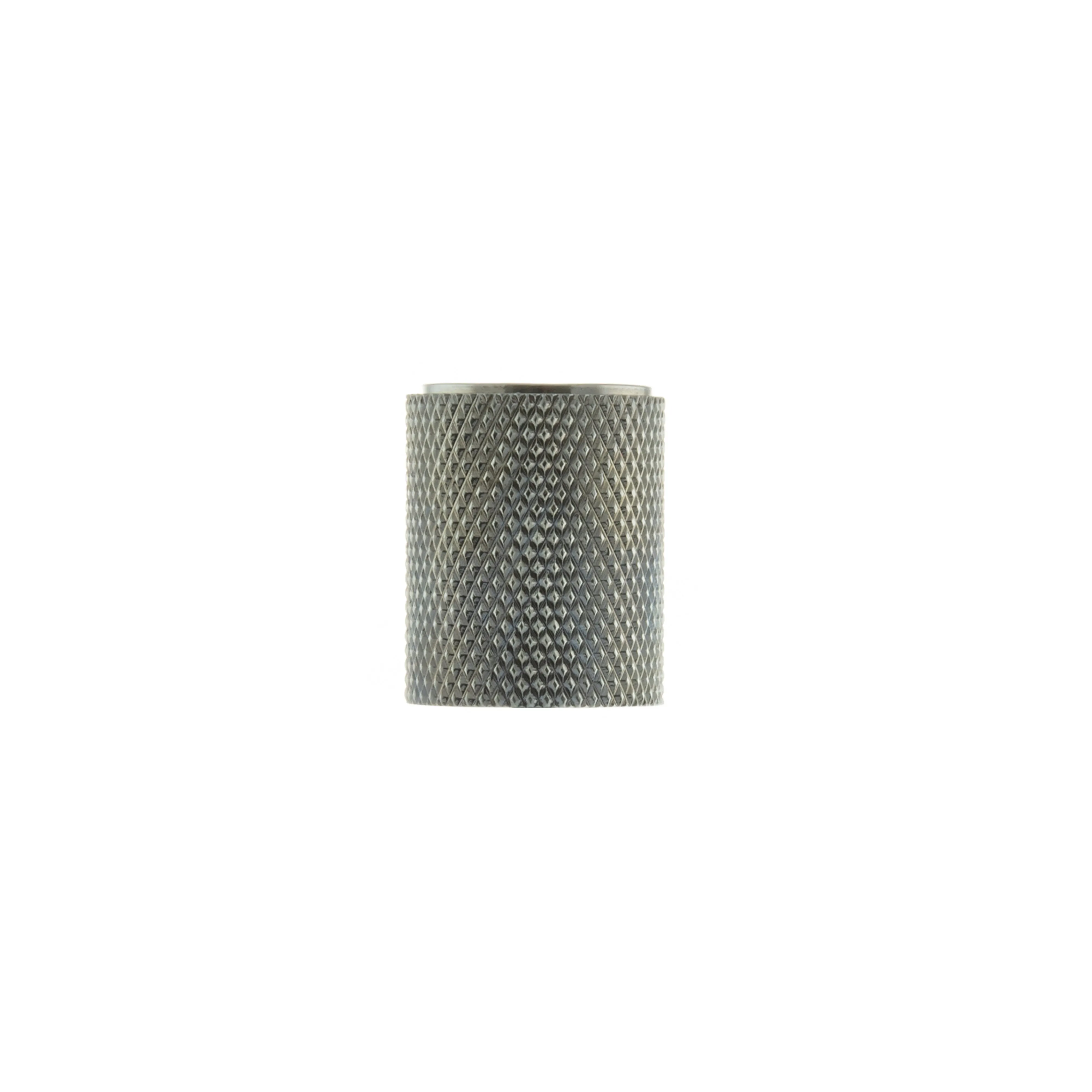 Atlantic Watson Cylinder Knurled Cabinet Knob on Concealed Fix - Polished Chrome