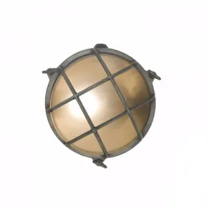 Brass Bulkhead Internal Fixing Points - Weathered Brass