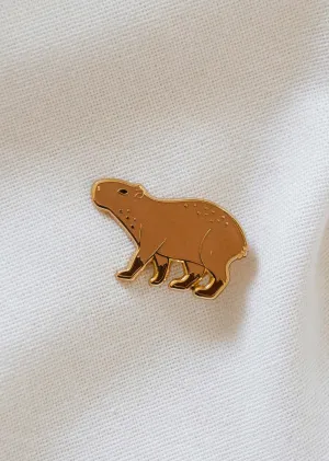 Capybara Enamel Pin