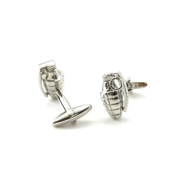 Circle Grenade Cufflinks