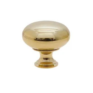 Classic Cabinet Knobs, Brass, 1 inch size