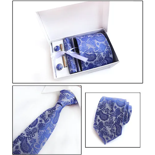 Classy Men Box - Blue Paisley