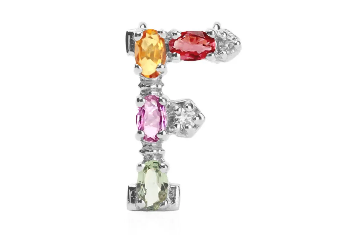 Cufflinks Letter F Initial 18kt Gold