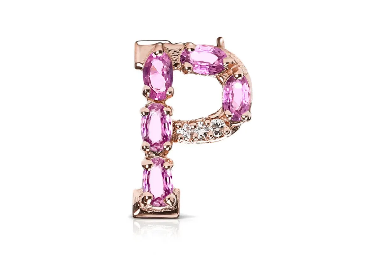 Cufflinks Letter P Initial 18kt Gold
