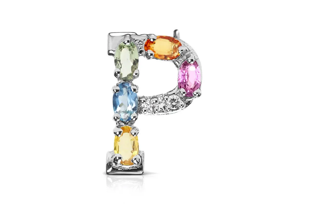 Cufflinks Letter P Initial 18kt Gold
