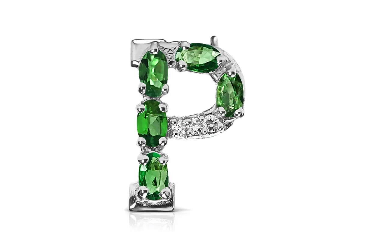 Cufflinks Letter P Initial 18kt Gold