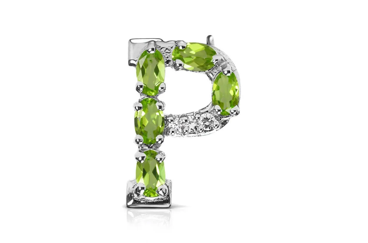 Cufflinks Letter P Initial 18kt Gold