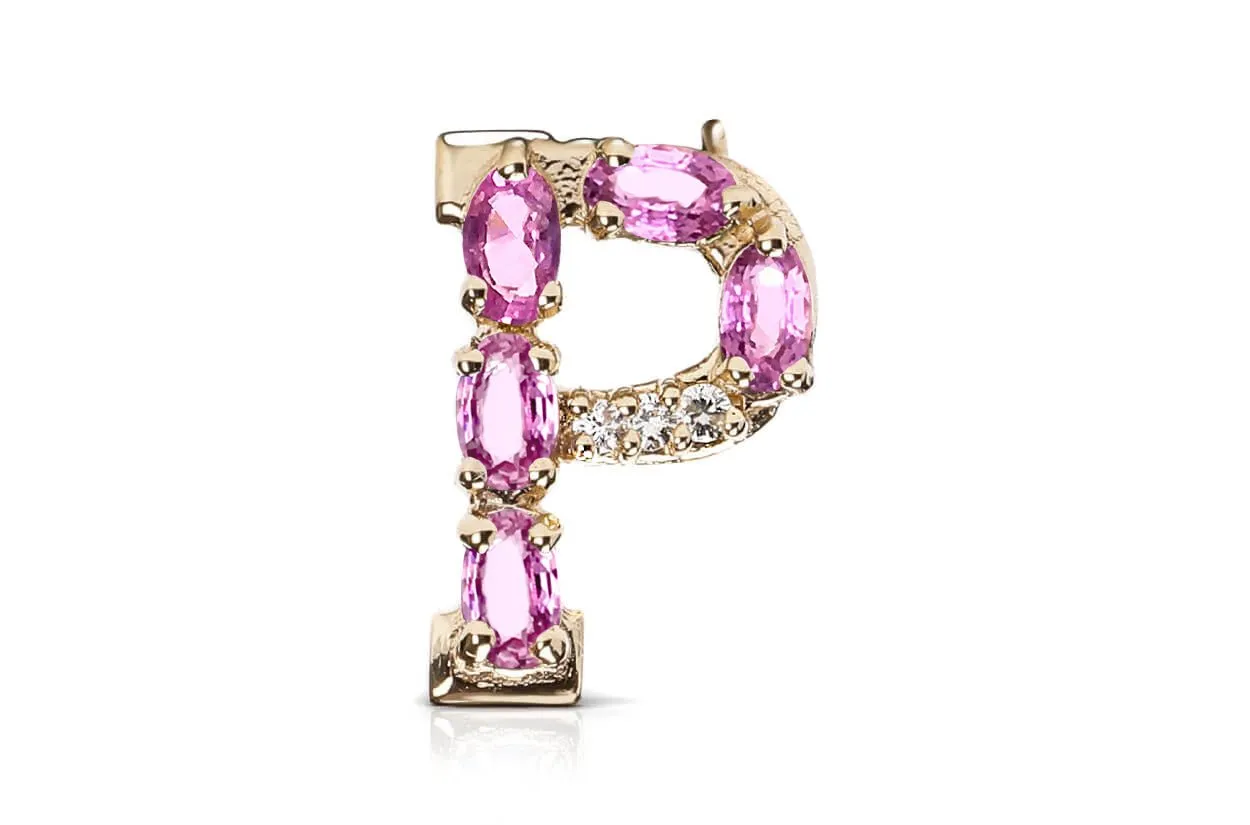 Cufflinks Letter P Initial 18kt Gold