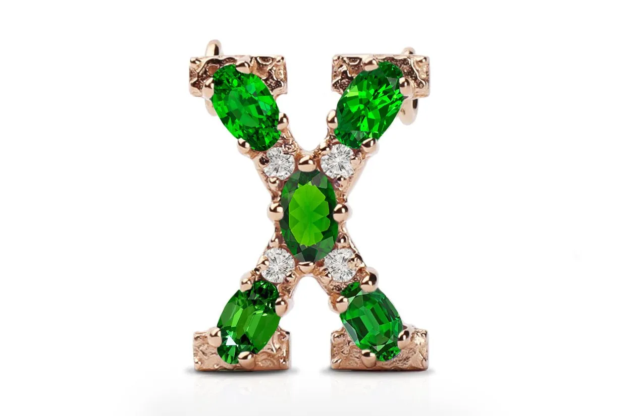Cufflinks Letter X Initial 18kt Gold