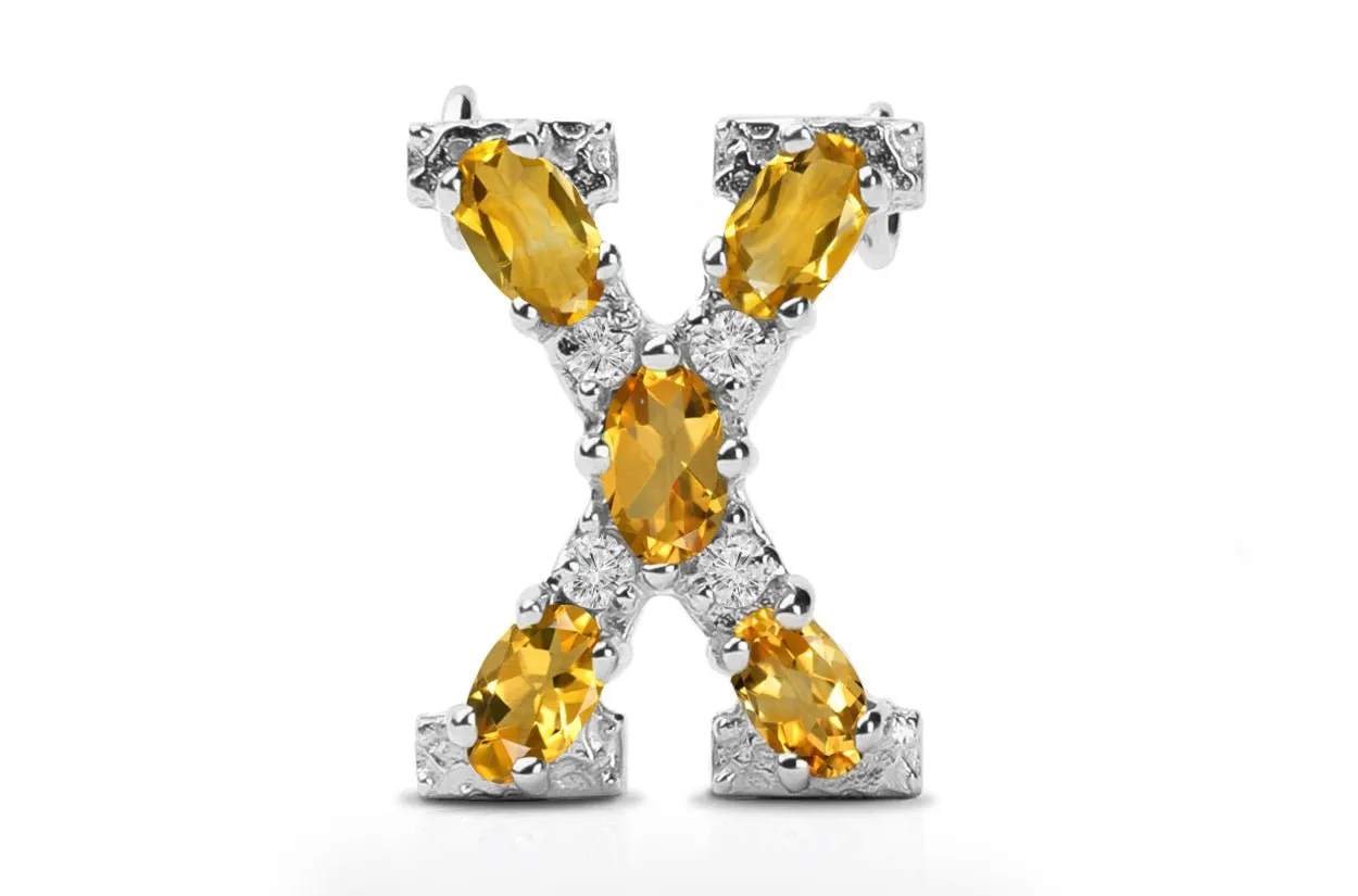 Cufflinks Letter X Initial 18kt Gold