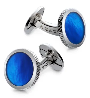 Dalvey Torque Blue Mother of Pearl Cufflinks