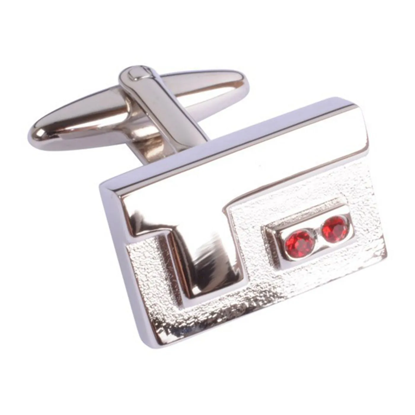 Double Red Swarovski Crystal Cufflinks