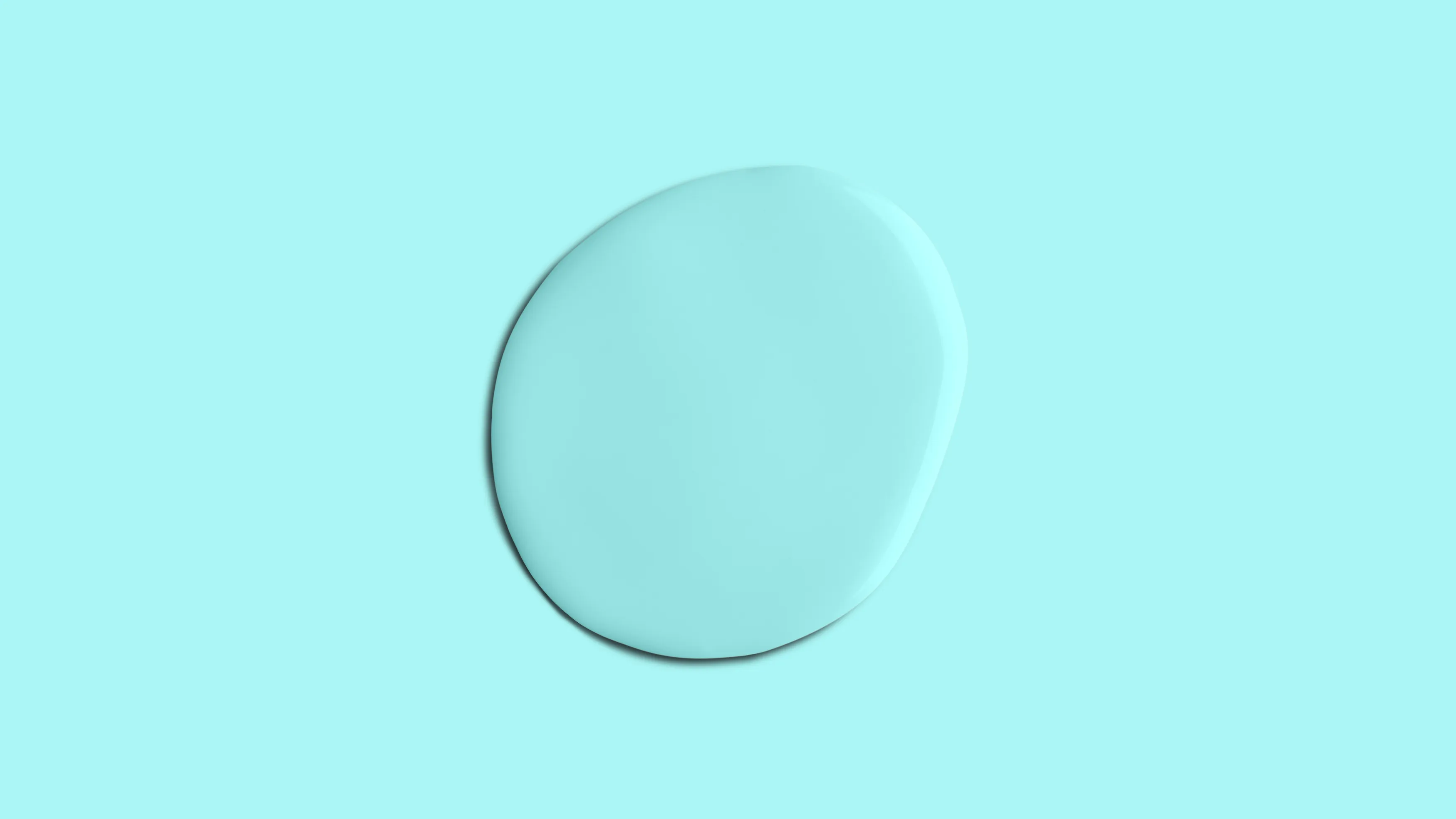 Electric Aqua eggshell paint