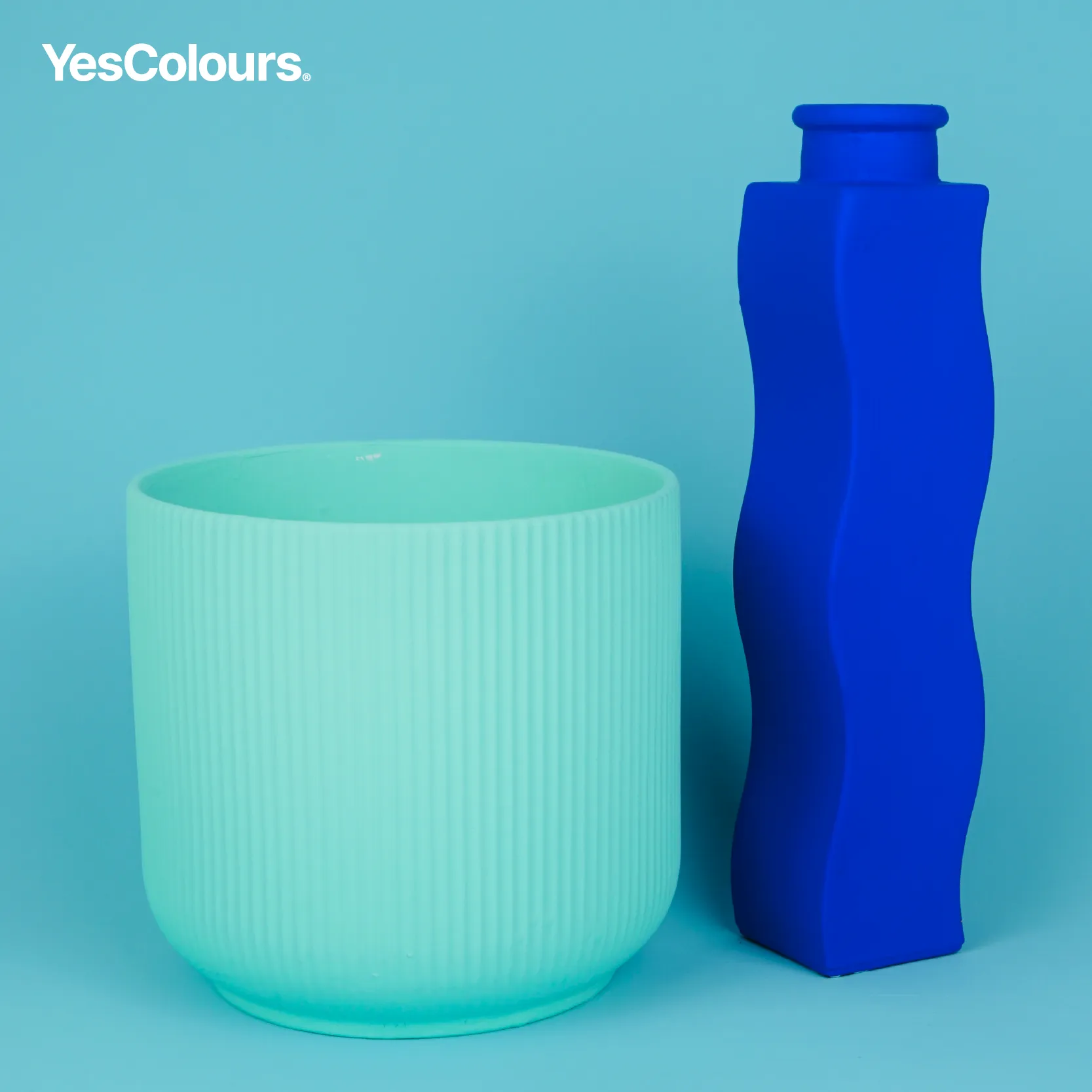 Electric Aqua paint sample (matt, 60ml)