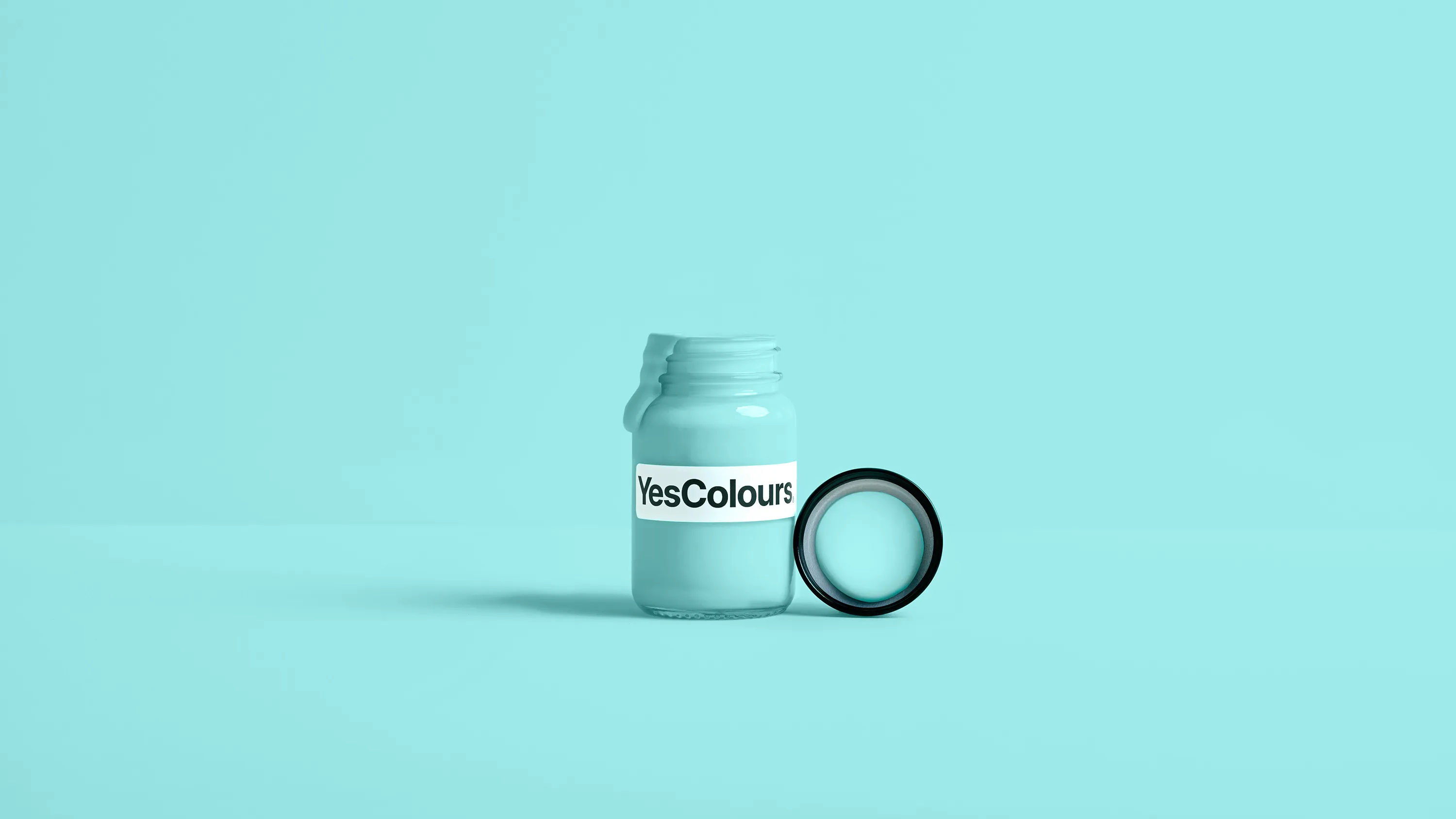 Electric Aqua paint sample (matt, 60ml)