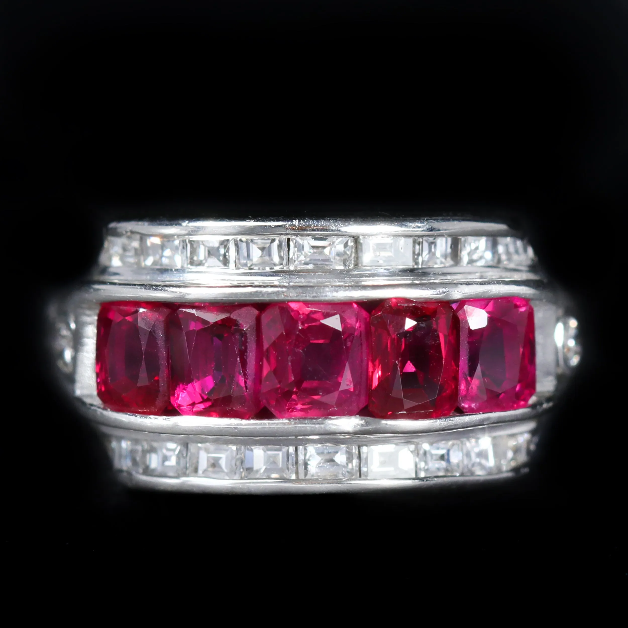 Estate 2.07 CTW Ruby and Diamond Ring