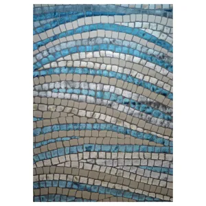 Florence Collection Reed Blue Rug