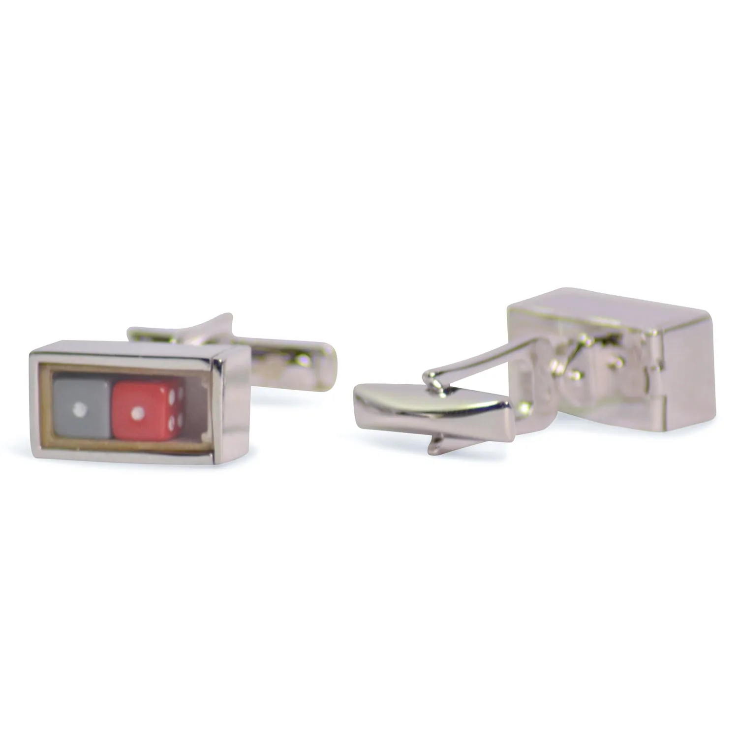 Gamblers' Dice Sterling Silver Cufflinks