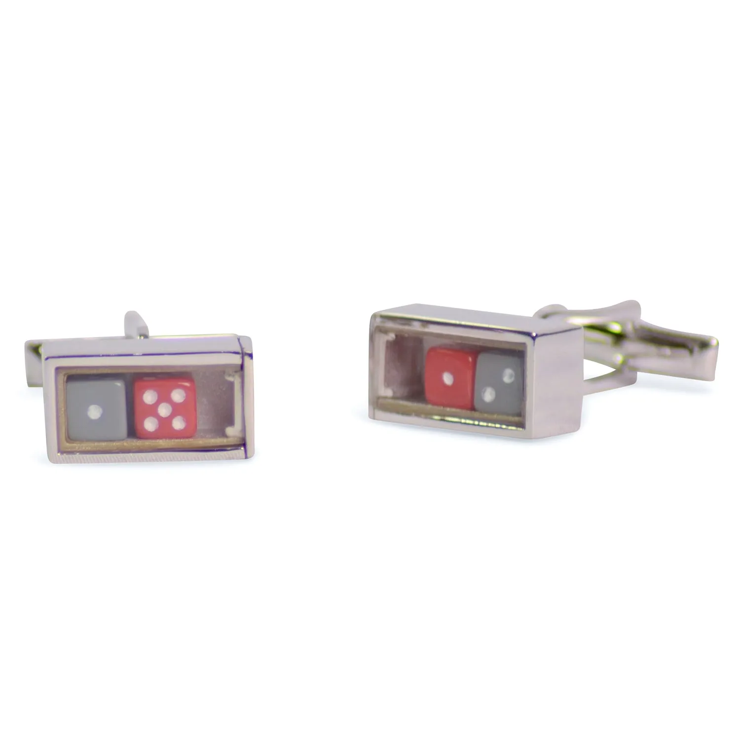 Gamblers' Dice Sterling Silver Cufflinks