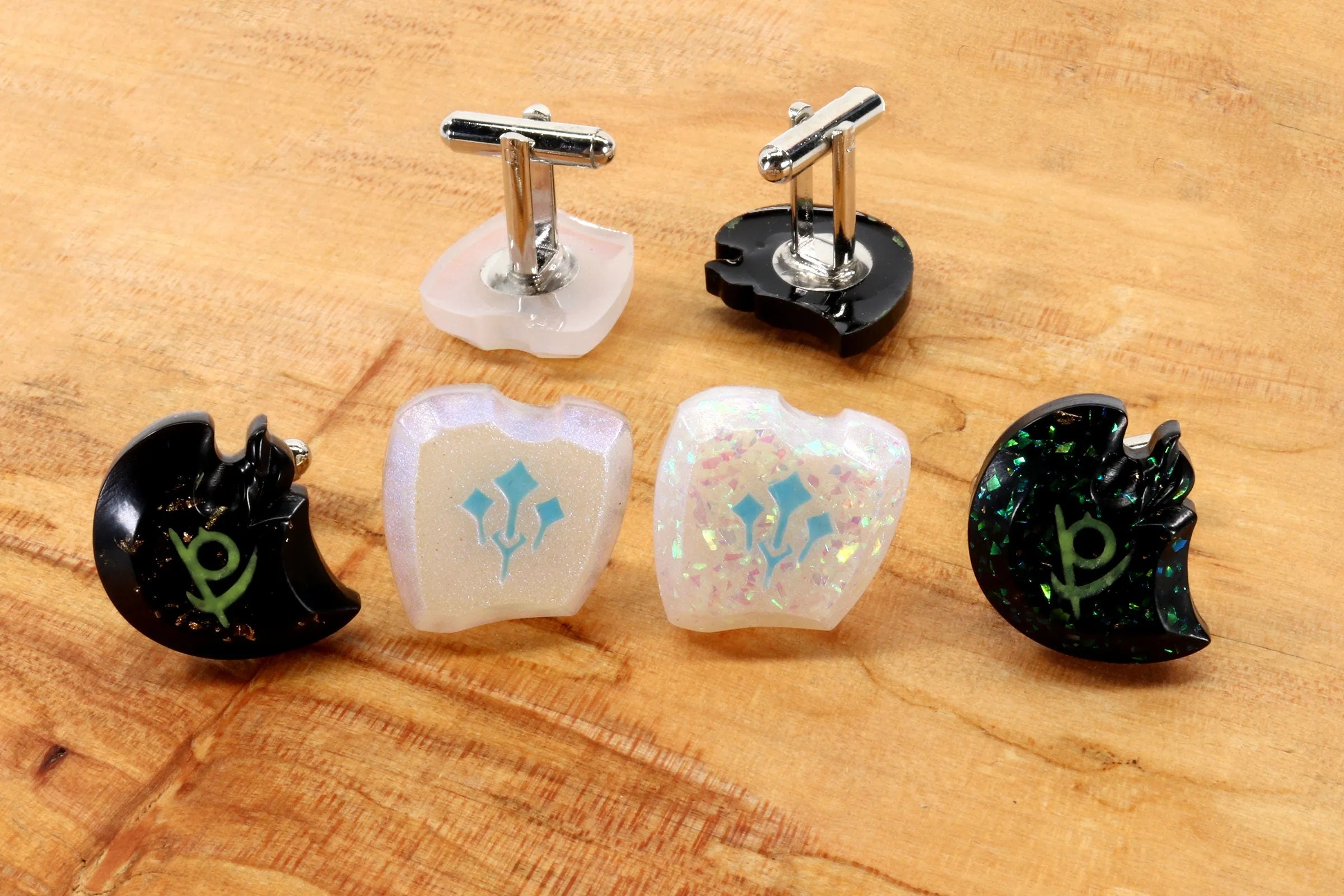 Glow Soul Crystal Cufflinks- FFXIV