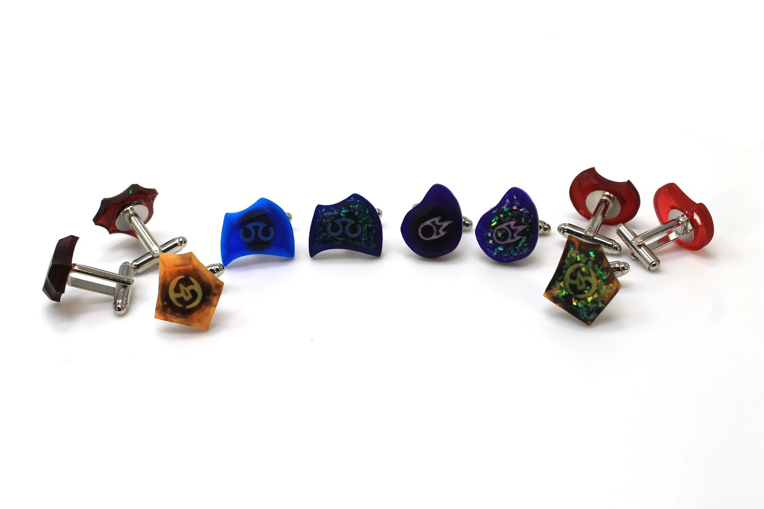Glow Soul Crystal Cufflinks- FFXIV