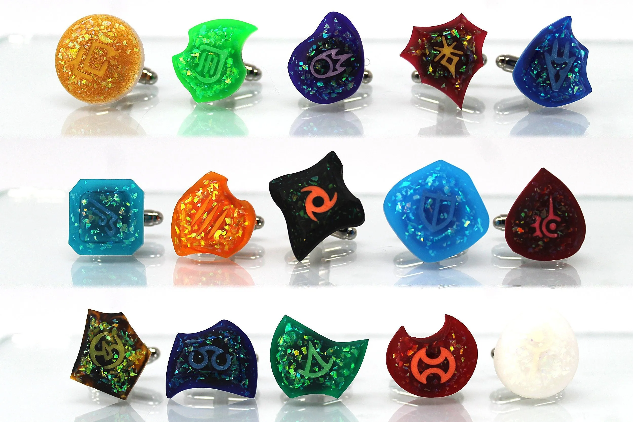 Glow Soul Crystal Cufflinks- FFXIV