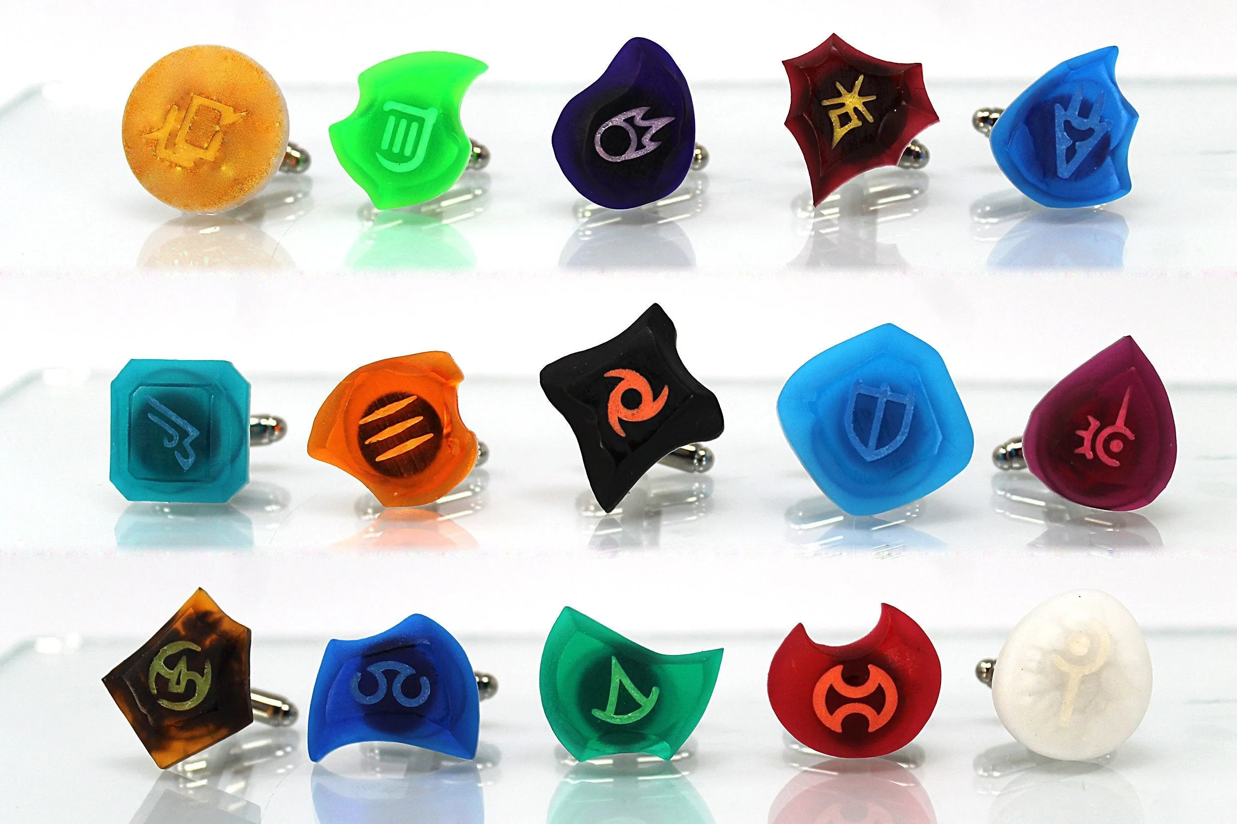 Glow Soul Crystal Cufflinks- FFXIV