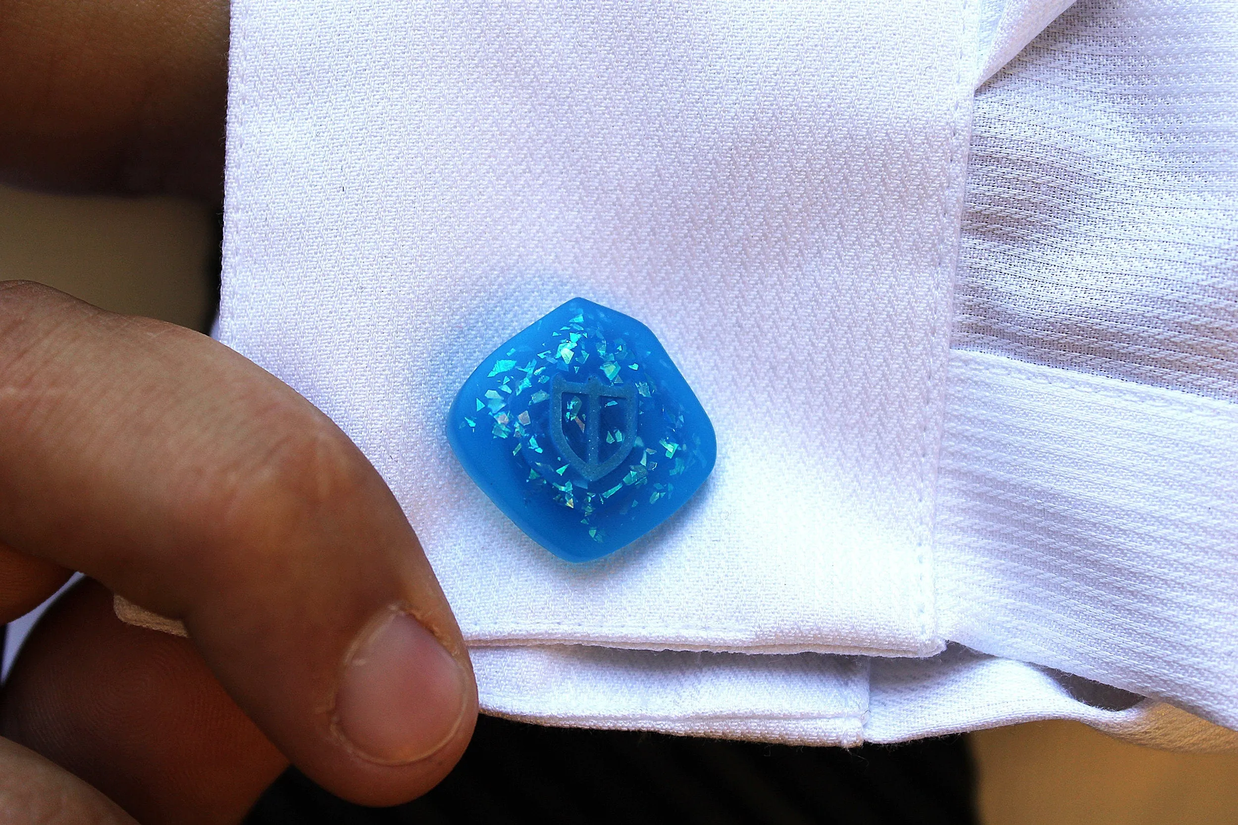 Glow Soul Crystal Cufflinks- FFXIV