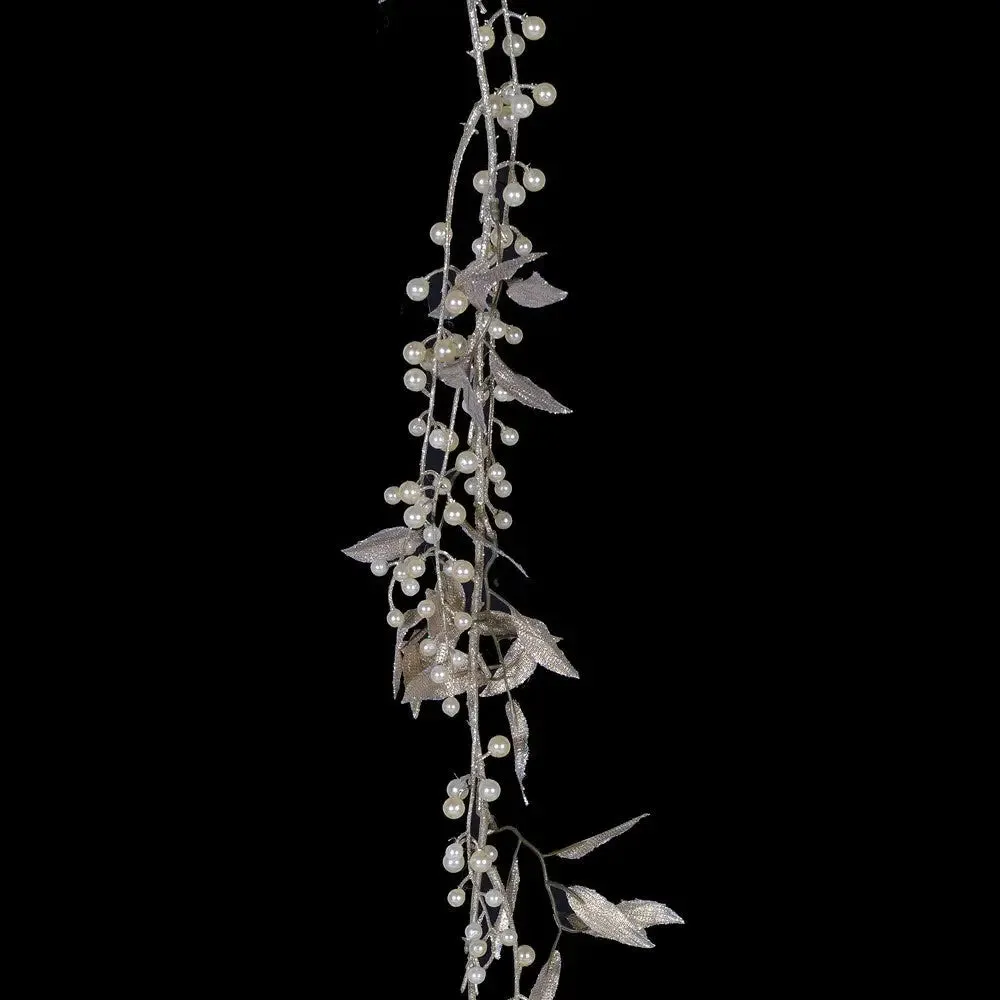 Gold Weeping Pearl Garland 183cm