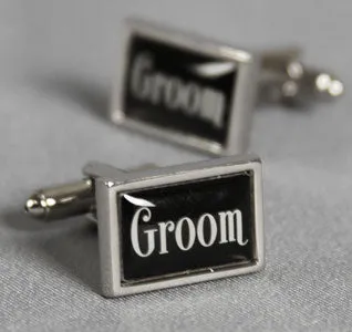 Groom Cufflinks - Rectangle