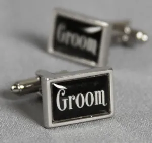 Groom Cufflinks - Rectangle
