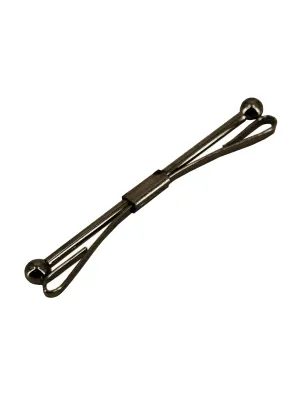 Gunmetal Grey Ball 1940s Vintage Style Collar Bar