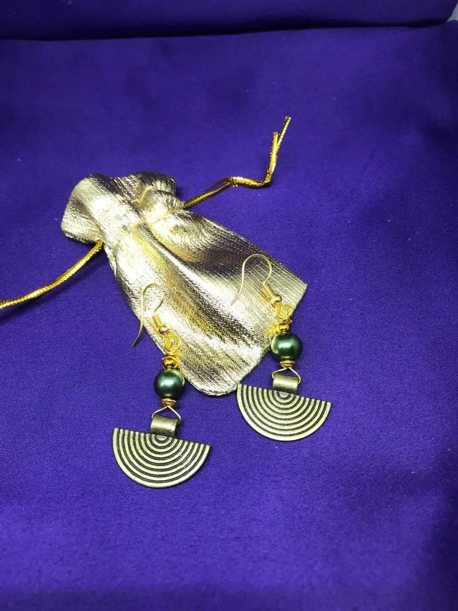 Gypsy Earrings in Brass