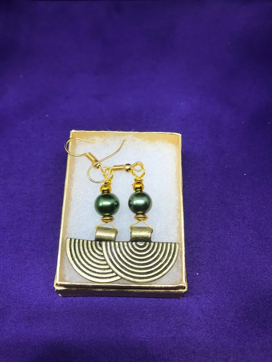Gypsy Earrings in Brass