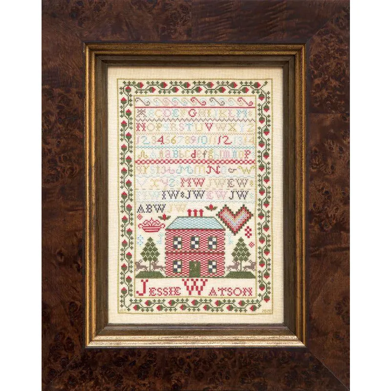 Hands Across The Sea ~ Little Gems Series - Jessie Watson 1816 Sampler Printed Copy of PDF
