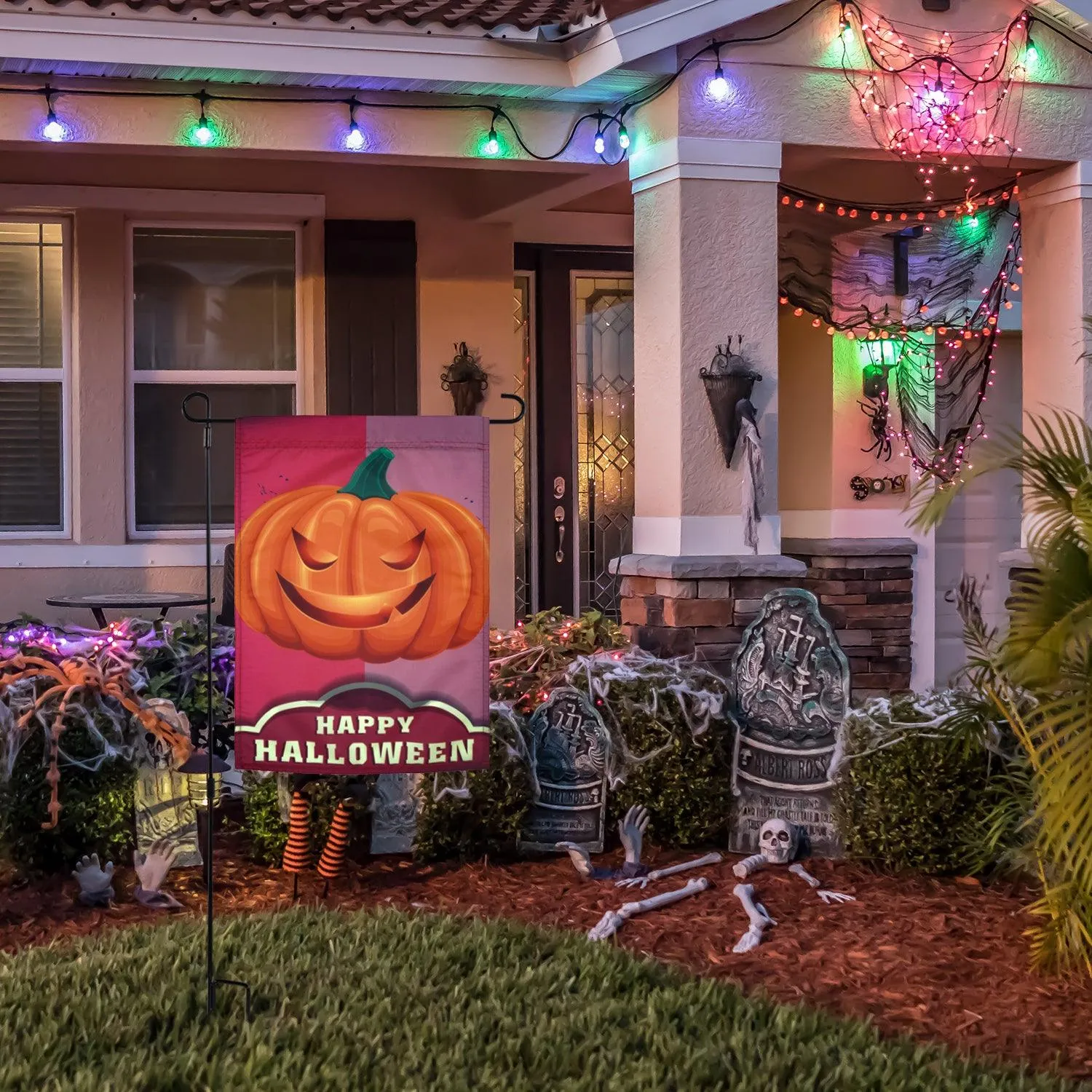 Jetlifee Halloween Pumpkin Garden Flag