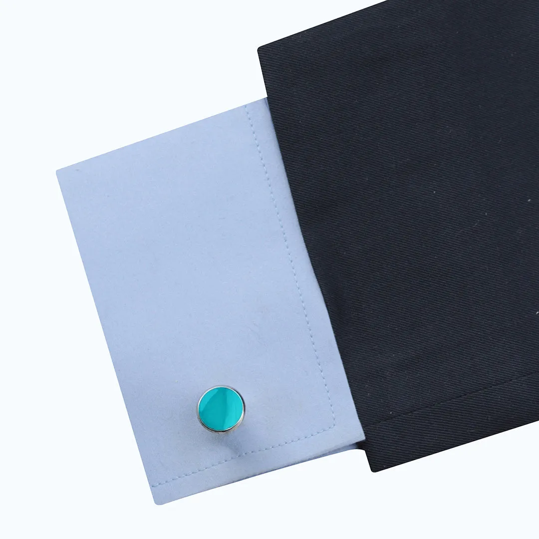 Kavove The Classic Saga Light blue Cufflink