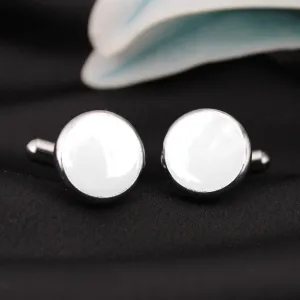 Kavove The Classic Saga White Cufflink