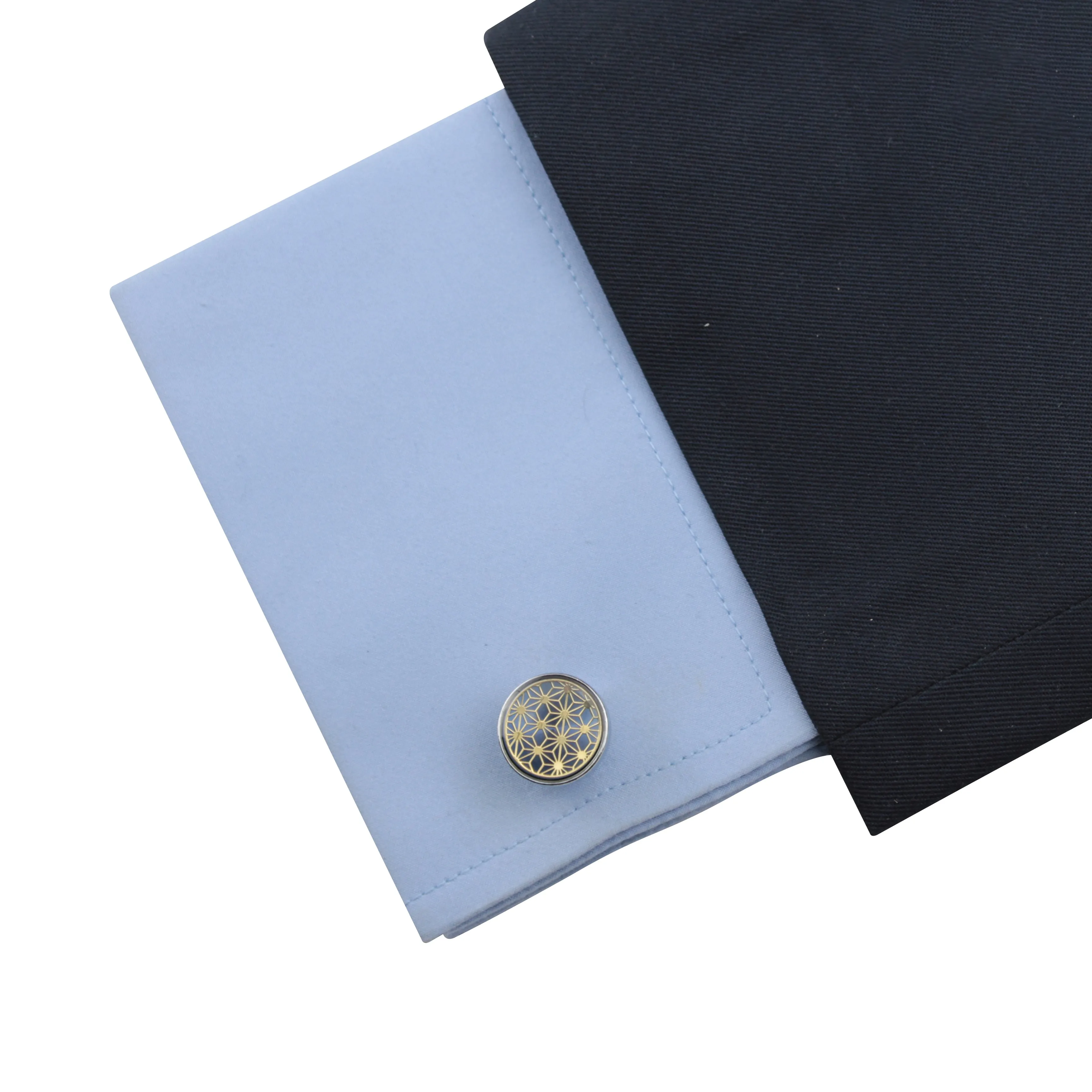 Kavove The Interstellar Golden & Silver Cufflink For Men