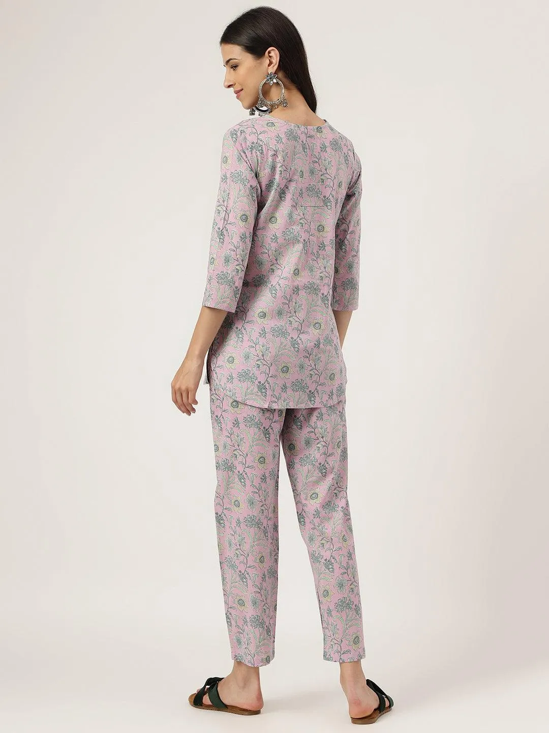 Lavender Printed Loungewear/Nightwear
