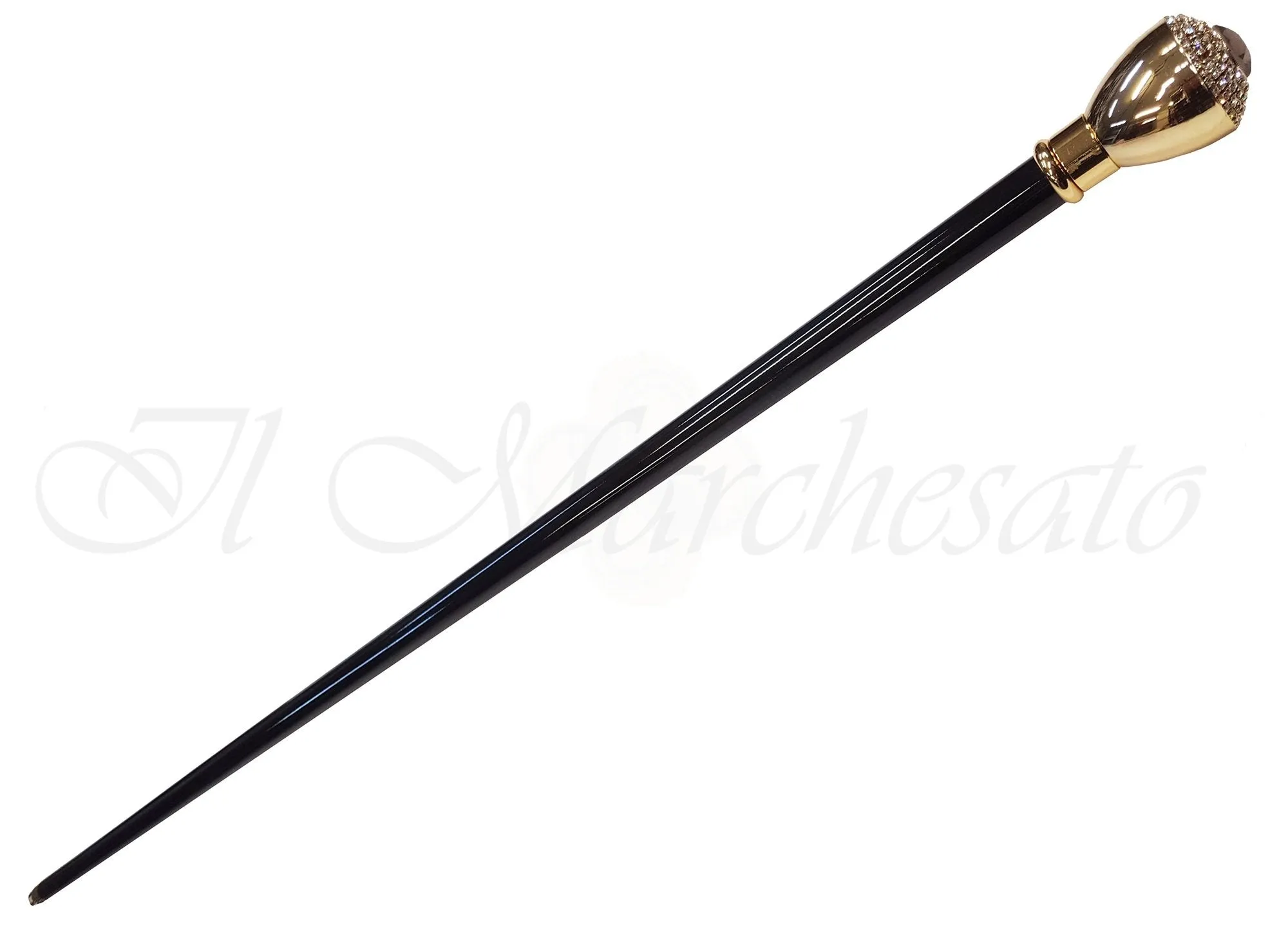 Luxurious Walkingsticks - Swarovski Crystal Encrusted Knob