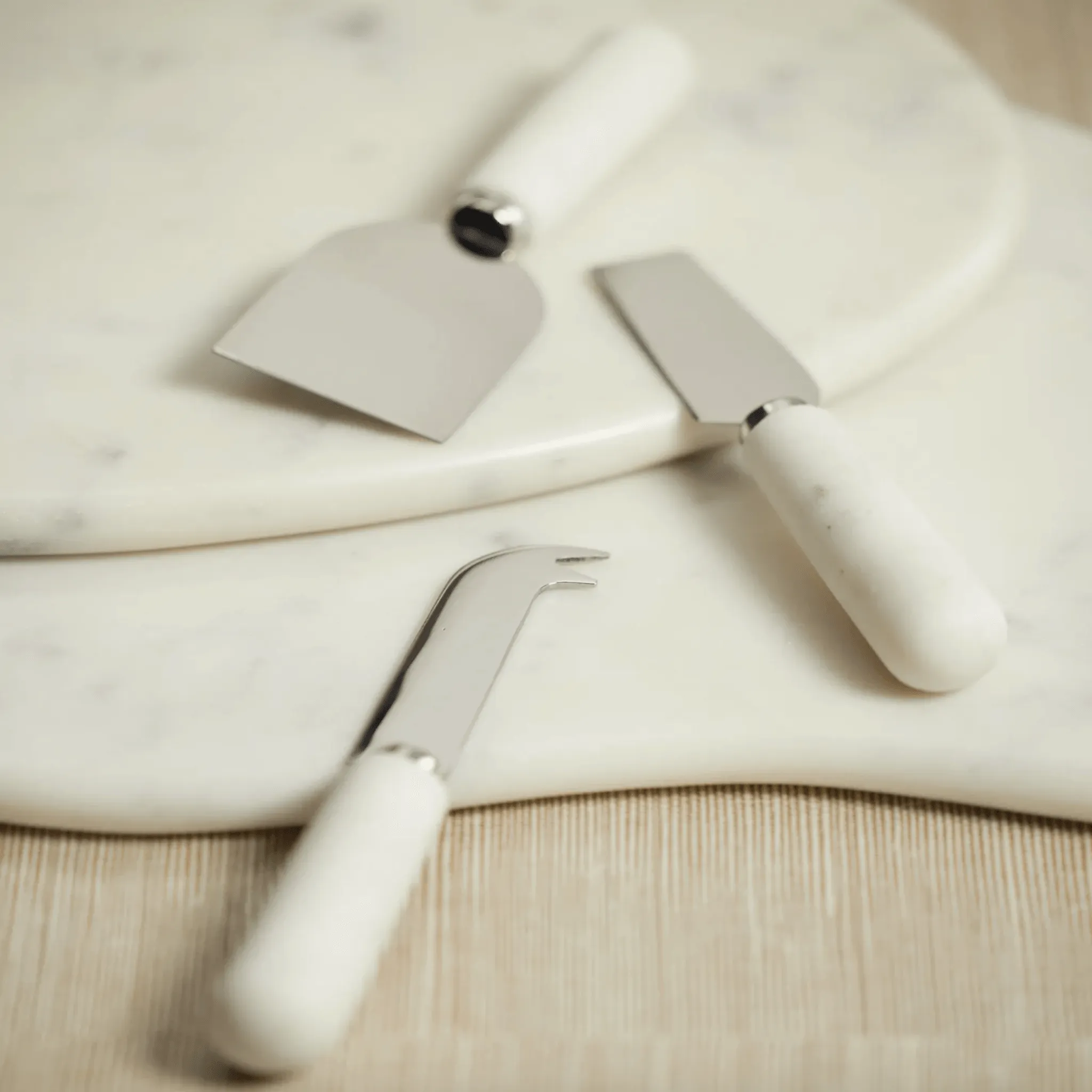 Marble  Cheese Knives Set of Three